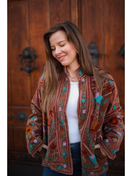 Semišová bunda - uni velikost