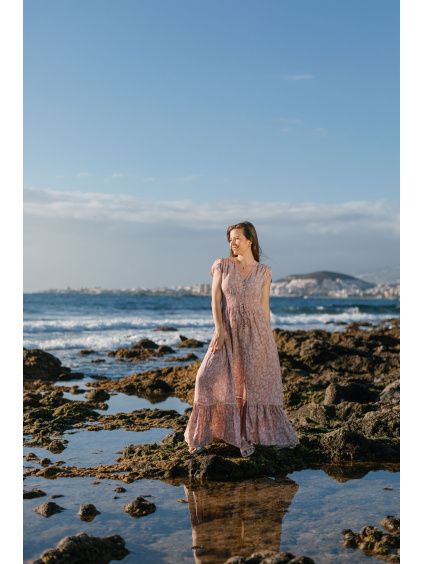 Dlouhé šaty - wild rose