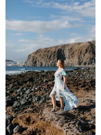 Dlouhé šaty - mint harmony