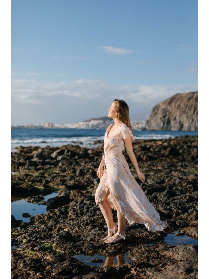 Dlouhé šaty - amber glow