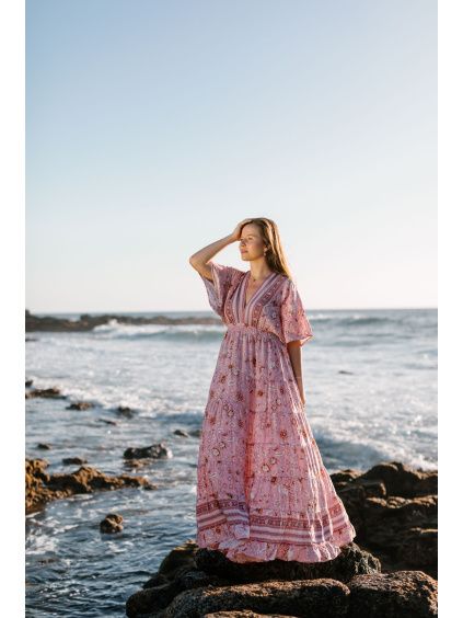 Dlouhé šaty - floral bloom