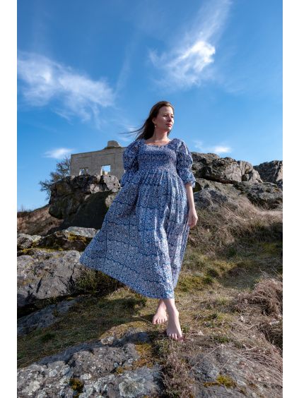 Šaty Flora - modré