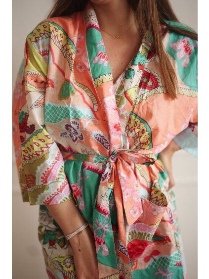 Bavlněné kimono Tropical