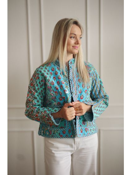 Patchwork bundička BLUE - vel. XL (var. 4)