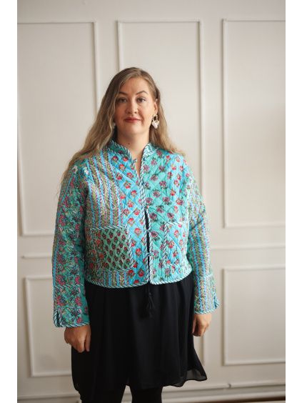 2v1 Patchwork bundička BLUE - vel. XXL (var. 6)
