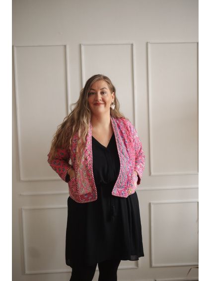Patchwork bundička PINK - vel. XL (var. 4)