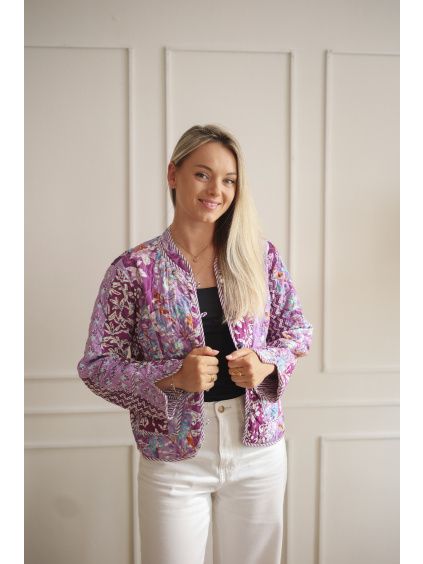 Patchwork bundička LILA - vel. L (var. 1)