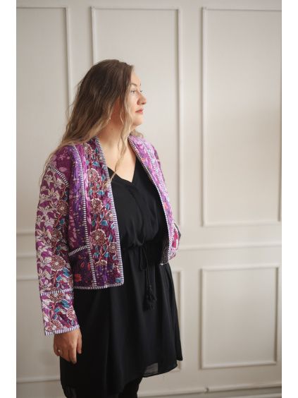 Patchwork bundička LILA - vel. XXL (var. 2)