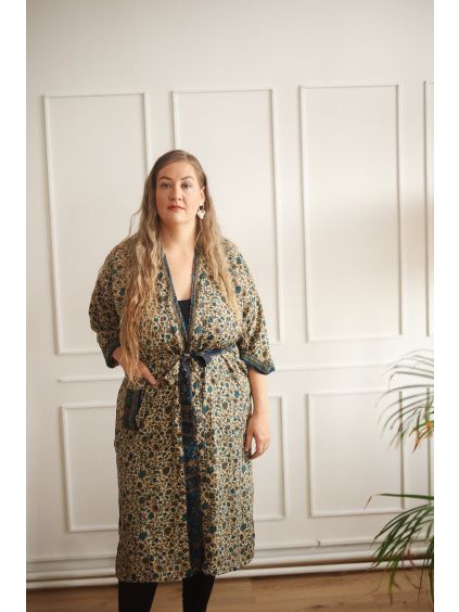 Hedvábné kimono Sand