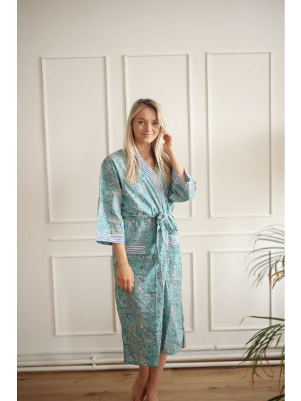 Bavlněné kimono Mint