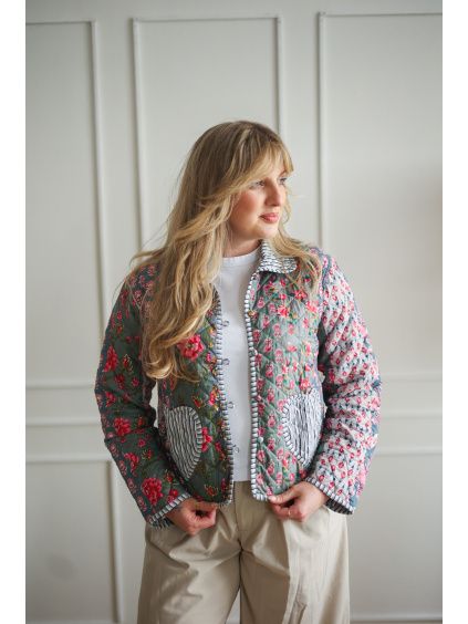 Patchwork bundička GREY - vel. L