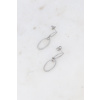 bohm boucles pendantes laurie 3 anneaux ovales silver 2