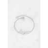 bohm bracelet double anneau martele silver 2