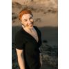 Zavinovací mušelínové šaty - černé