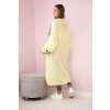 Basic kardigan s volnými rukávy - CANARY YELLOW