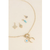 cartelette carpediem collier et 6 pendentifs soleil oeil en email et corne or 67ade26f919f0