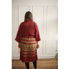 Hedvábné kimono Wine