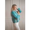 Patchwork bundička BLUE - vel. L (var. 3)