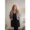 Patchwork bundička DARK BLUE - vel. XXL (var. 4)