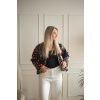 Patchwork bundička BLACK - vel. XL (var. 1)