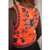 Semišová vesta slim - ORANGE