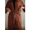 Hedvábné kimono Terracotta