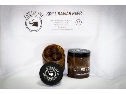 Krill kaviár pepř Boilie v dipu