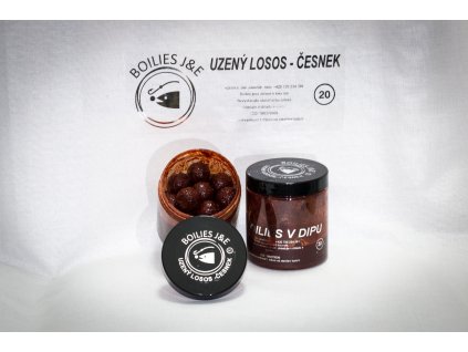 Losos Česnek Boilie v dipu