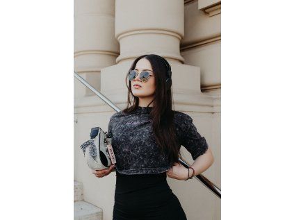 Crop top DARK GREY