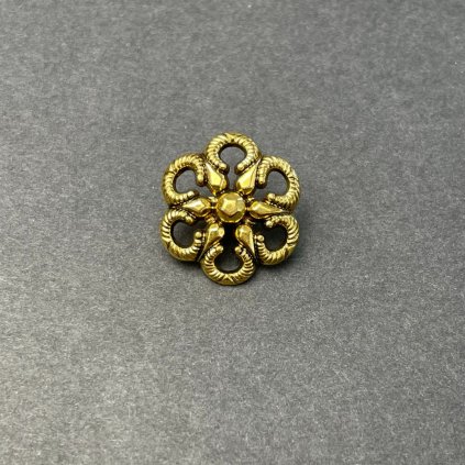Knoflík zlatý 1,7 cm