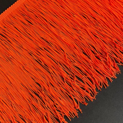 Třásně 20 cm extrémně husté neonové oranžové