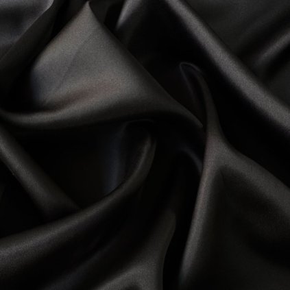 Hedvábný atlas  černý