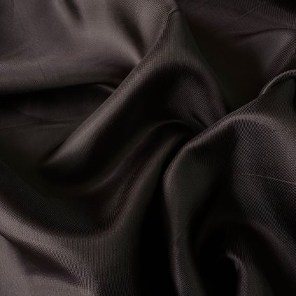 Satenová podšívka viskózová hnědá