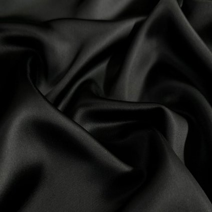 Podšívka atlasová černá