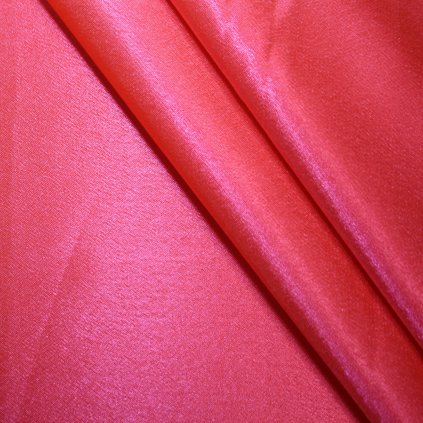 Satén krepový světle růžový