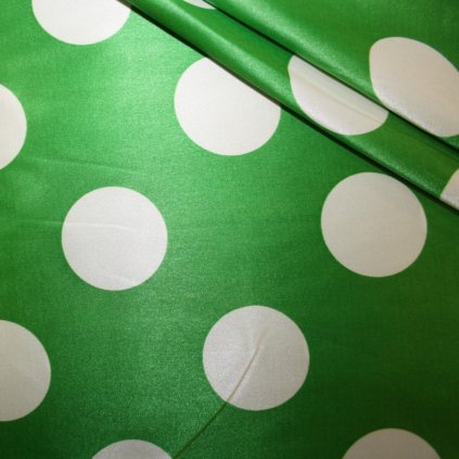 Látka na letní šaty zelená