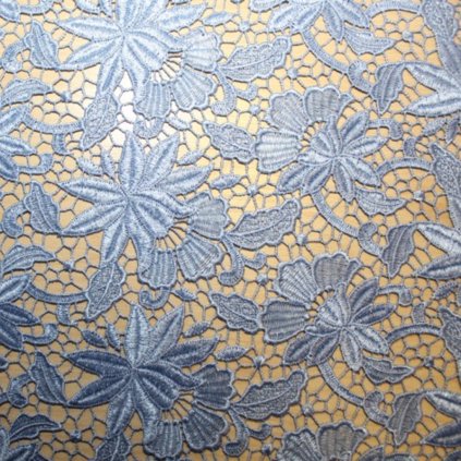 Krajka světle modrá plastická