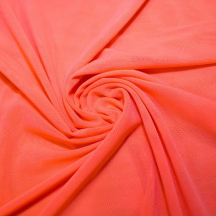 Tyl pružný světle oranžový