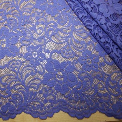 Krajka pružná fialová