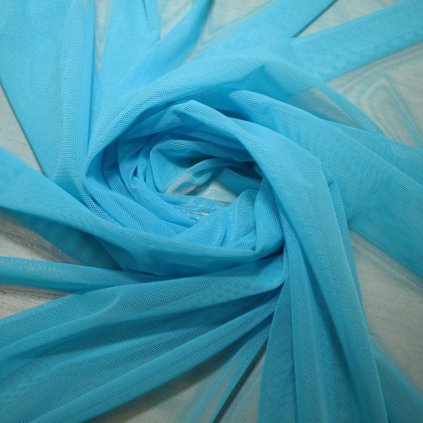 Tyl pružný modrý