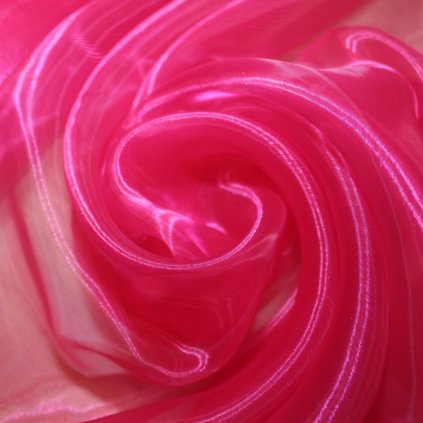 Organza svítivě růžová