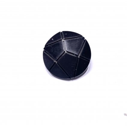 Knoflík černý ozdobný 30 mm