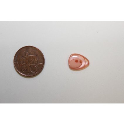 Knoflík ozdobný meruňkový