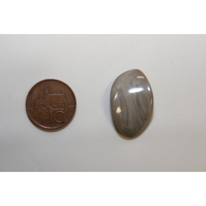 Knoflík ozdobný žíhaný béžový