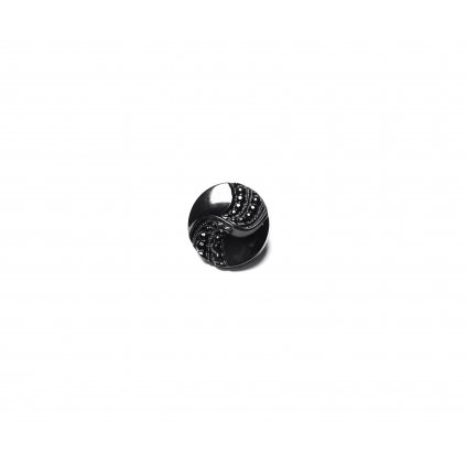 Knoflík ozdobný černý 15 mm