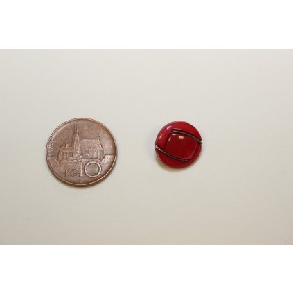 Knoflík ozdobný oranžový