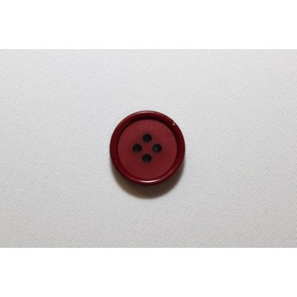 Knoflík tmavě červený