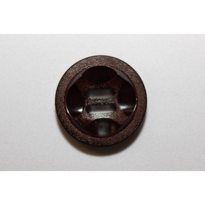 Knoflík tmavě hnědý
