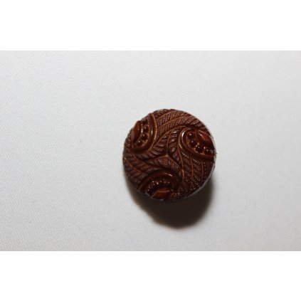 Knoflík ozdobný hnědý