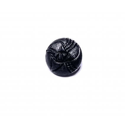 Knoflík černý ozdobný 23 mm